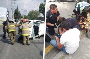 El herido fue trasladado a un hospital particular y la camioneta accidentada fue remolcada en grúa.