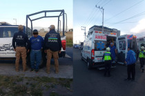 Elementos de la Policía Municipal de Metepec detuvieron al presunto agresor tras la riña