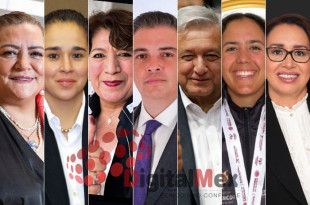 Guadalupe Taddei, Amalia Pulido, Delfina Gómez, Fernando Díaz, AMLO, Cristina Iglesias Pérez, Azucena Cisneros 