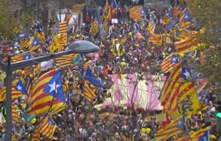 Marchan 45 mil personas en Bruselas a favor de Puigdemont