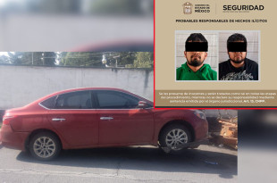 Los oficiales detuvieron a Juan “N” de 29 años, Juan “N” de 25 años y a un menor, quienes fueron trasladados a la Agencia del Ministerio Público correspondiente.