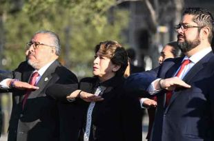 #Video: Encabeza Delfina Gómez ceremonia cívica en #Toluca