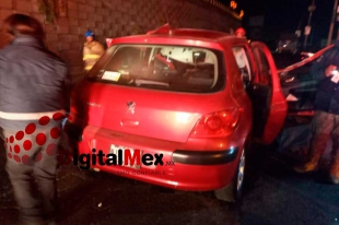Mueren dos en brutal choque en la Toluca-Tenango