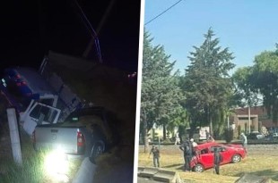 #Video: ¡Precaución! Caos vial por múltiples accidentes en Valle de Toluca