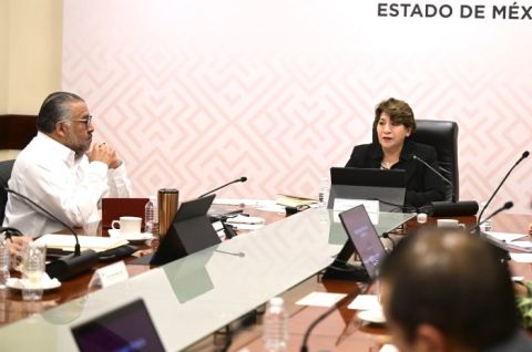 La Gobernadora Delfina Gómez Álvarez encabezó la sesión número 74