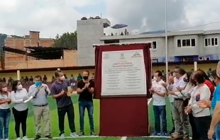 #Video: Entregan en #Tejupilco remodelación y modernización del campo de futbol “Ruperto Pedraza”