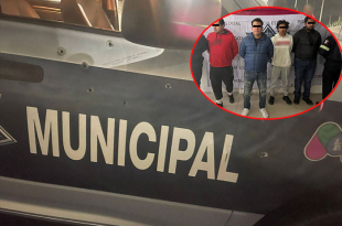 Tras un operativo coordinado, los agresores fueron ubicados en una gasolinera y detenidos con un arma calibre 9 milímetros en su poder.