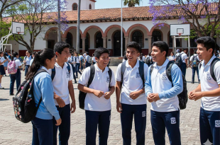 Registros en línea del 2 de marzo al 14 de abril según región; opciones incluyen planteles de bachillerato general y tecnológico, con resultados en agosto.