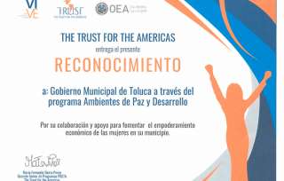 Otorgado por The Trust for the Americas de la OEA