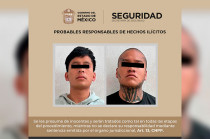 Durante patrullajes preventivos en calle Encanto, policías estatales detuvieron a Miguel “N” y Jesai “N”, de 20 años, por delitos contra la salud.