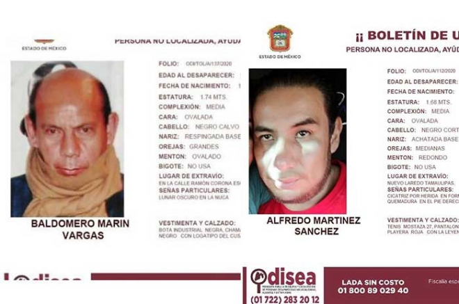 #Alerta: denuncian desaparición de dos toluqueños