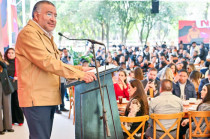 Horacio Duarte durante su participación en el 47 aniversario de la CTC
