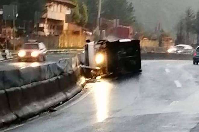 En la curva del paraje La Pila se registró el accidente