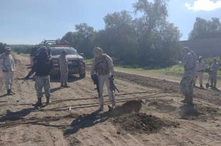 La Guardia Nacional informó que una de las excavaciones la detectaron al realizar patrullajes preventivos