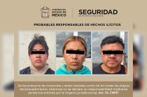Julio “N” Diego “N” y Consuelo “N”, así como un menor de 17 años, junto con los tres vehículos, fueron puestos a disposición de la autoridad correspondiente. 