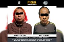 Elementos de la FGJEM cumplimentaron órdenes de aprehensión contra Vanessa “N” y Óscar “N”, quienes son investigados por hechos cometidos contra una misma víctima menor de edad.