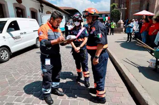 La alcaldesa Michelle Núñez Ponce informó que se logró una evacuación exitosa de las personas que se encontraban en el interior del Palacio Municipal.