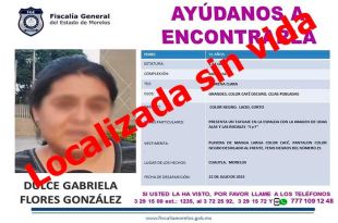 Localizan a activista de Morelos muerta en Nezahualcóyotl