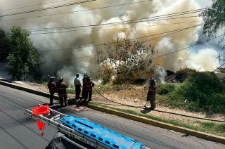 No hubo personas lesionadas ni daños materiales, aunque la zona registró una intensa columna de humo.