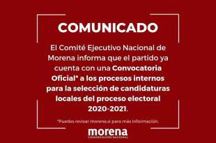 Morena emitió convocatoria para elegir candidatos a presidentes municipales y diputaciones