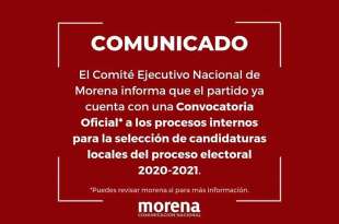 Morena emitió convocatoria para elegir candidatos a presidentes municipales y diputaciones
