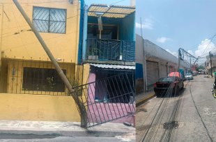 Tres postes se desplomaron durante trabajos de cableado en Polígonos 3; alumnos y personal de una primaria fueron evacuados de manera preventiva.