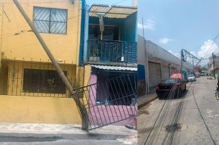 Tres postes se desplomaron durante trabajos de cableado en Polígonos 3; alumnos y personal de una primaria fueron evacuados de manera preventiva.
