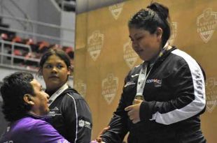 La destacada atleta de Tejupilco, Estado de México, Perla Gabriel Vázquez obtuvo 3 medallas de oro.