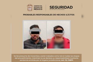 Frank “N”, de 32 años, y Marcos “N”, de 21, fueron detenidos en Tenango del Valle por su presunta relación con cobros de préstamos “gota a gota” y posible cohecho.