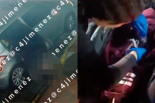 Un ciclista alertó a la SSC, cuyos elementos resguardaron a la menor antes de que paramédicos la trasladaran al hospital