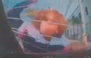 #Video: Golpean a chofer, por culpa de mujer que provocó accidente