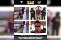 Elementos de la Fiscalía del Estado de México detuvieron en Almoloya del Río a Edgar “N”, subdirector de la policía de Xalatlaco.