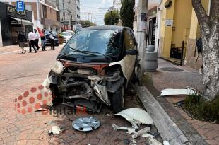El accidente sucedió la tarde de este miércoles sobre Ignacio Allende, a la altura de la avenida Morelos.