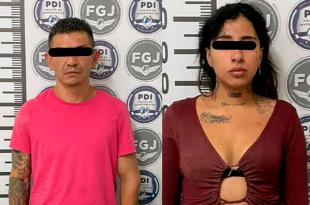 Los detenidos, identificados como Sergio Jair “N” y Melany Angélica “N”