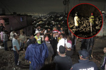 Azucena Cisneros Coss supervisa el desplome de la barda