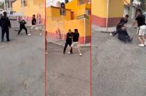 #Video: Pelea callejera entre policía y un vecino de #Ecatepec