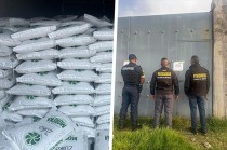 La mercancía confiscada está valuada en 1 millón 336 mil 392 pesos.