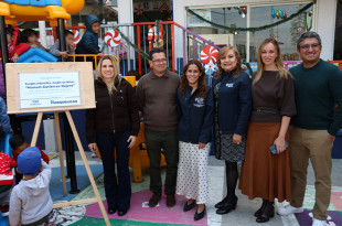 Se entregó un juego infantil al Jardín de Niños “Manuel Gutiérrez Nájera” de esta comunidad, fortaleciendo los espacios educativos y de recreación para la niñez.