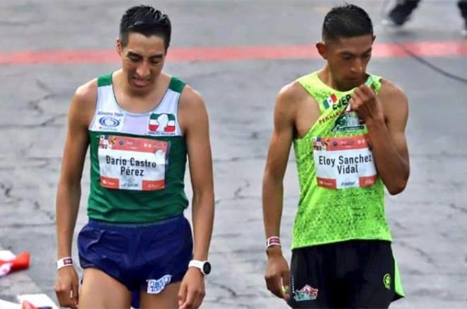 Darío Castro y Eloy Sánchez Vidal, cruzaron la línea de meta juntos, pero Castro se quedó con el primer lugar con un tiempo de 2:14.51