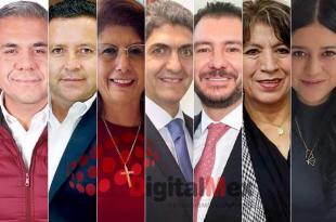 Fernando Vilchis, Gerardo Monroy, Mariela Gutiérrez, Ernesto Nemer, Elías Rescala, Delfina Gómez, Carmen Albarrán.
