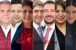 Fernando Vilchis, Gerardo Monroy, Mariela Gutiérrez, Ernesto Nemer, Elías Rescala, Delfina Gómez, Carmen Albarrán.