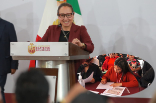 La alcaldesa Azucena Cisneros Coss informó que este año la beca aumentó de mil a mil 250 pesos mensuales.