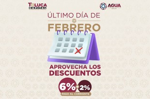Se ofrece una reducción del 6%, con un 2% adicional para quienes estén al corriente en sus contribuciones.
