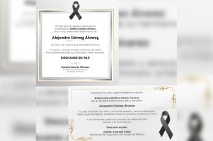 Líderes sociales también han emitido sus condolencias a la mandataria mexiquense