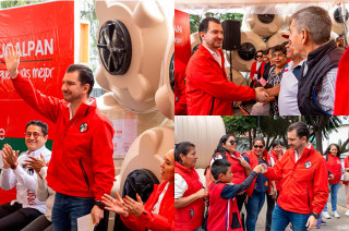 #Video: Elías Rescala entregó tinacos a familias de #Naucalpan ante escasez de agua