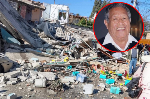 Explosión en vivienda de la colonia La Magdalena Huizachitla dejó severos daños en inmuebles aledaños; un hombre de 76 años falleció