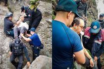 El hombre cayó en una zona de difícil acceso y sufrió una lesión en un brazo