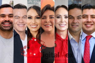 Jorge Álvarez Máynez, Juan Zepeda, Ruth Salinas, Ivonne Ortega, Cristina Ruiz, Enrique Vargas, Carlos Zurita