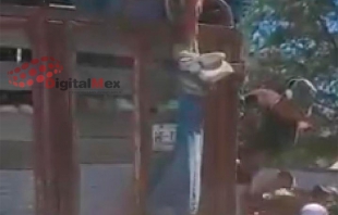 #Video: cuelgan de los pies a supuestos asaltantes en #AlmoloyaDeJuárez