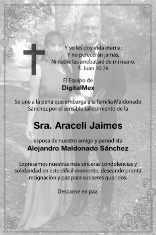 Esquela Araceli Jaimes